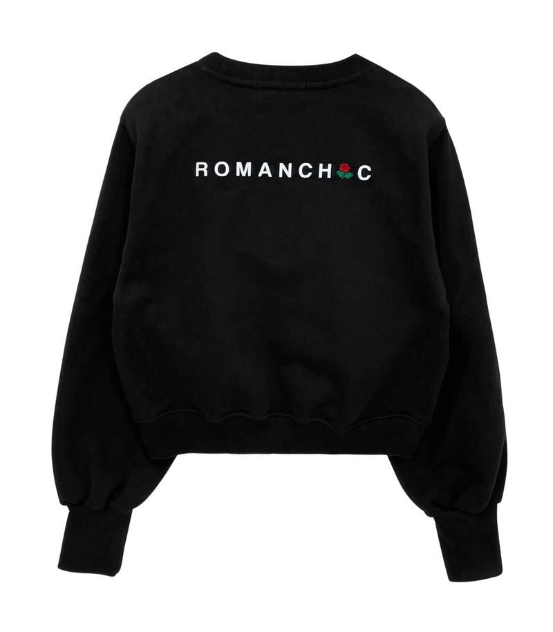 Satin layered sweatshirt