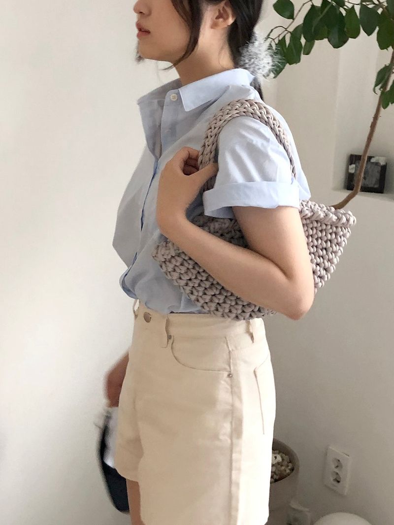 basket bag (gray)