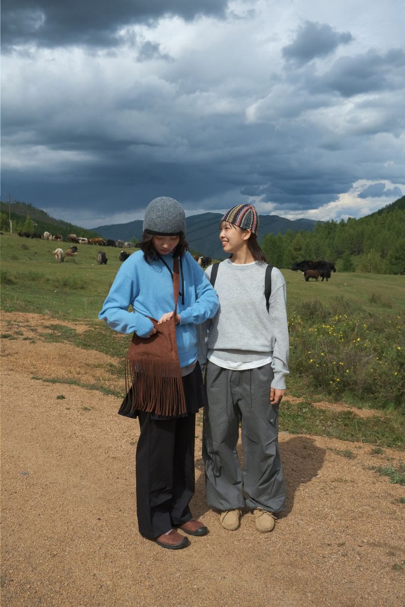 Brick Pleated Skirt Pants (2color)