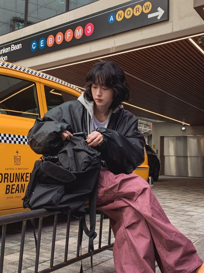 Utility Washing Wide Cargo Pants