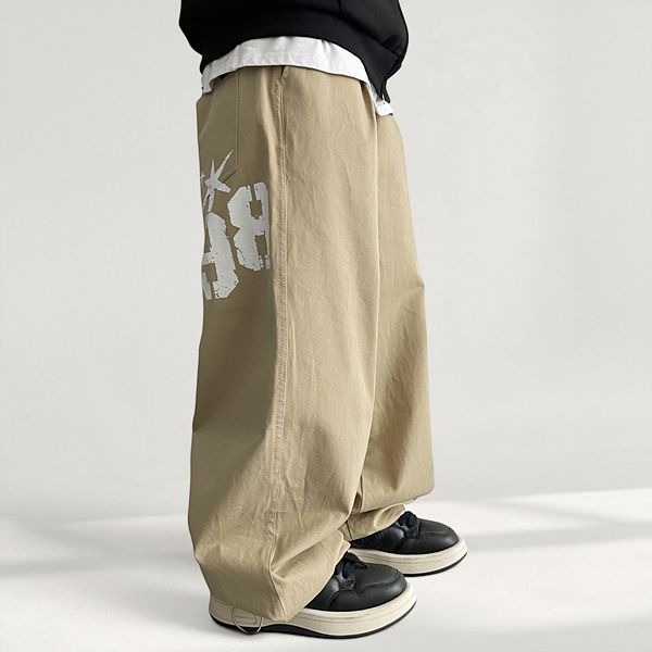 Rugen Printed Cotton Banding Wide Pants (5 colors)