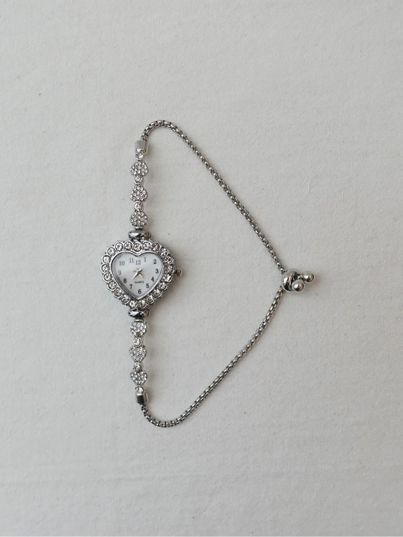 HEART CRYSTAL WATCH BRACELET