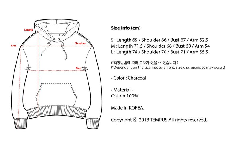 STITCH POINT HOODIE [CHARCOAL]