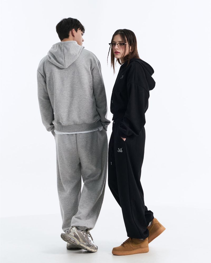DENVER 2-WAY HOOD ZIP-UP MAN (Black, Gray)