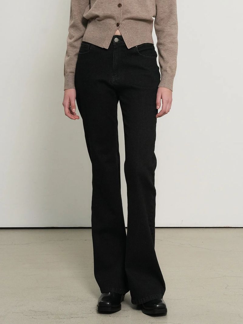 BOOTCUT WASHING DENIM PANTS
