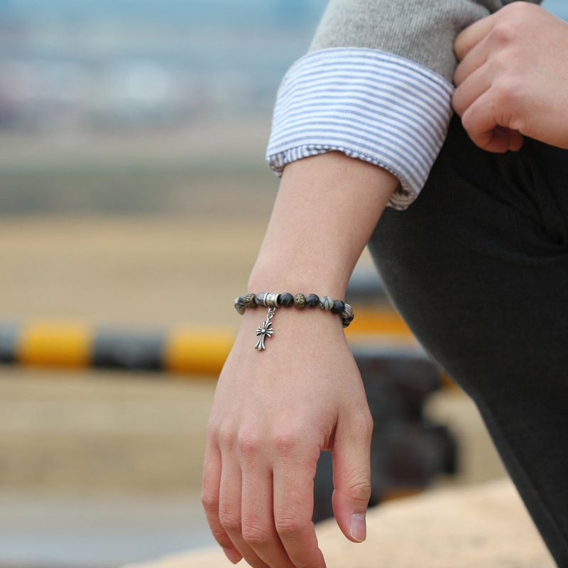 SVB-306 Julmano Onyx Vintage Natural Stone Bracelet