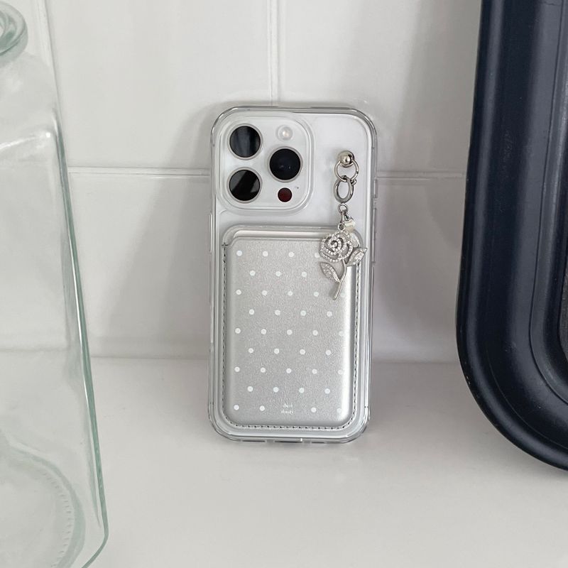 Silver Dot MagSafe card wallet+MagSafe case