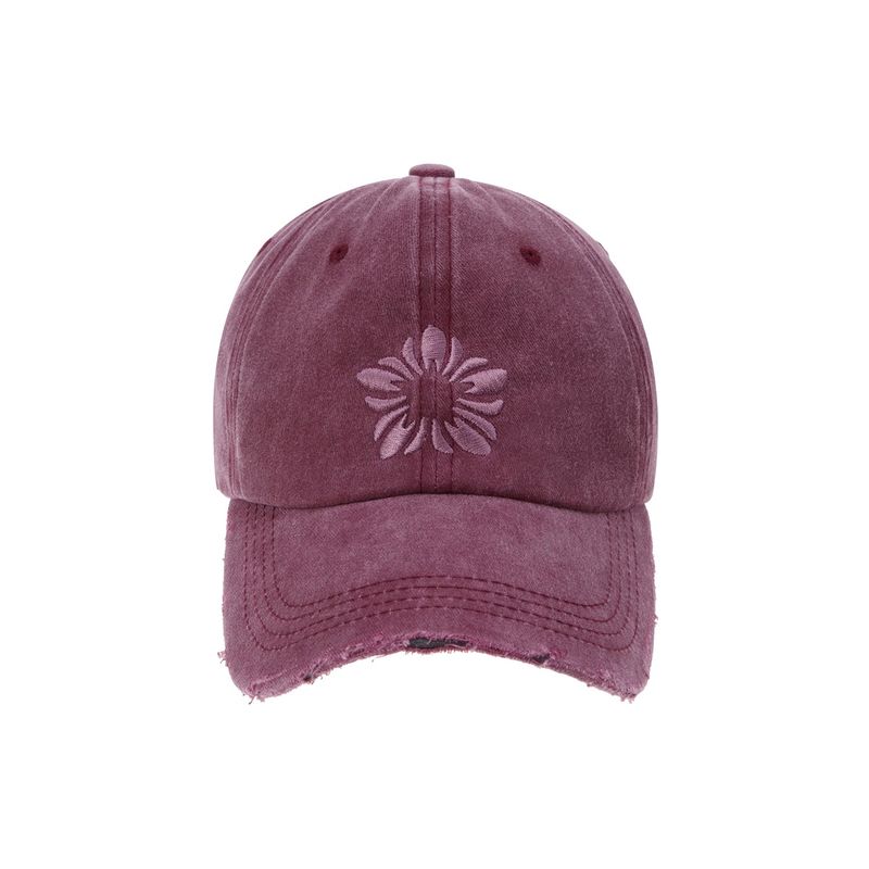 ULKIN（オルキン）の「[24SS LSD COLLECTION] MUGUNG Embroidery Pigment Ball Cap_Wine（Hats）」