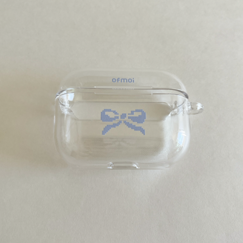 ofmoi(オブモイ)の「ロマンティックリボンクリアーハードエアポッズケース(スマホグッズ/小物)」