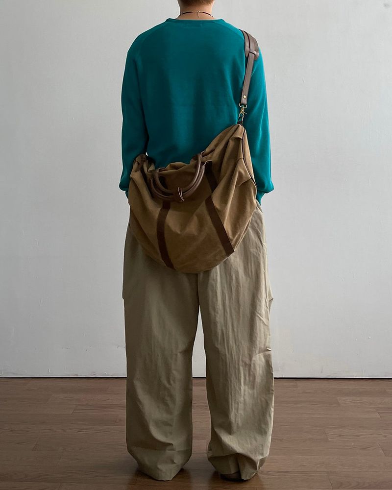 Ripple Pintuck Nylon pants