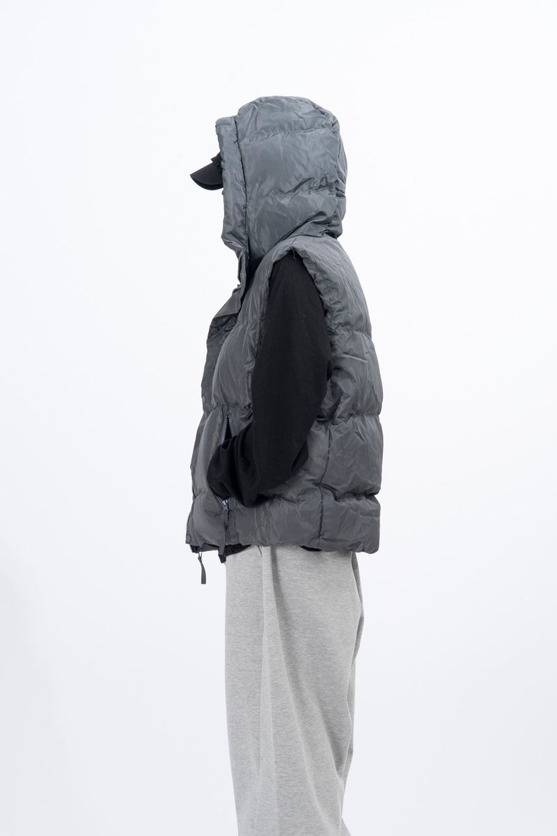 Andra Wrinkle Hood Padded Vest