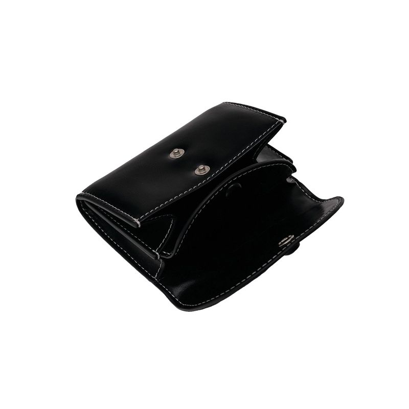 DOT TWO POCKET Coin & Card Wallets black