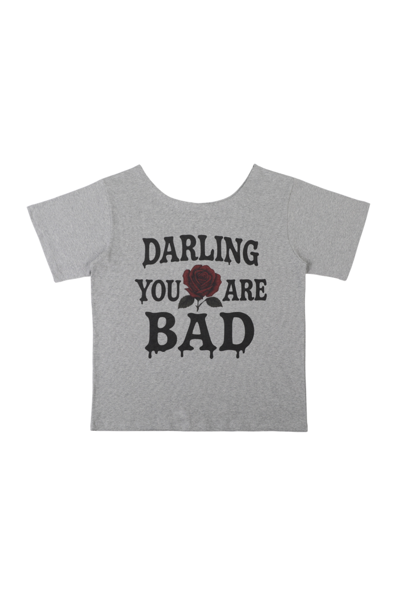 DARLING, YOU ARE BAD（YOU ARE BAD）の「MELTING ROSE TEE #GREY（Tops）」