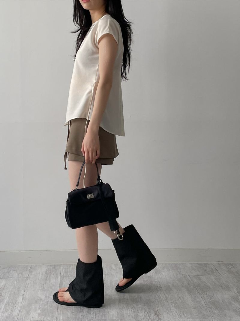 [2way] French Twill Nylon Handbag