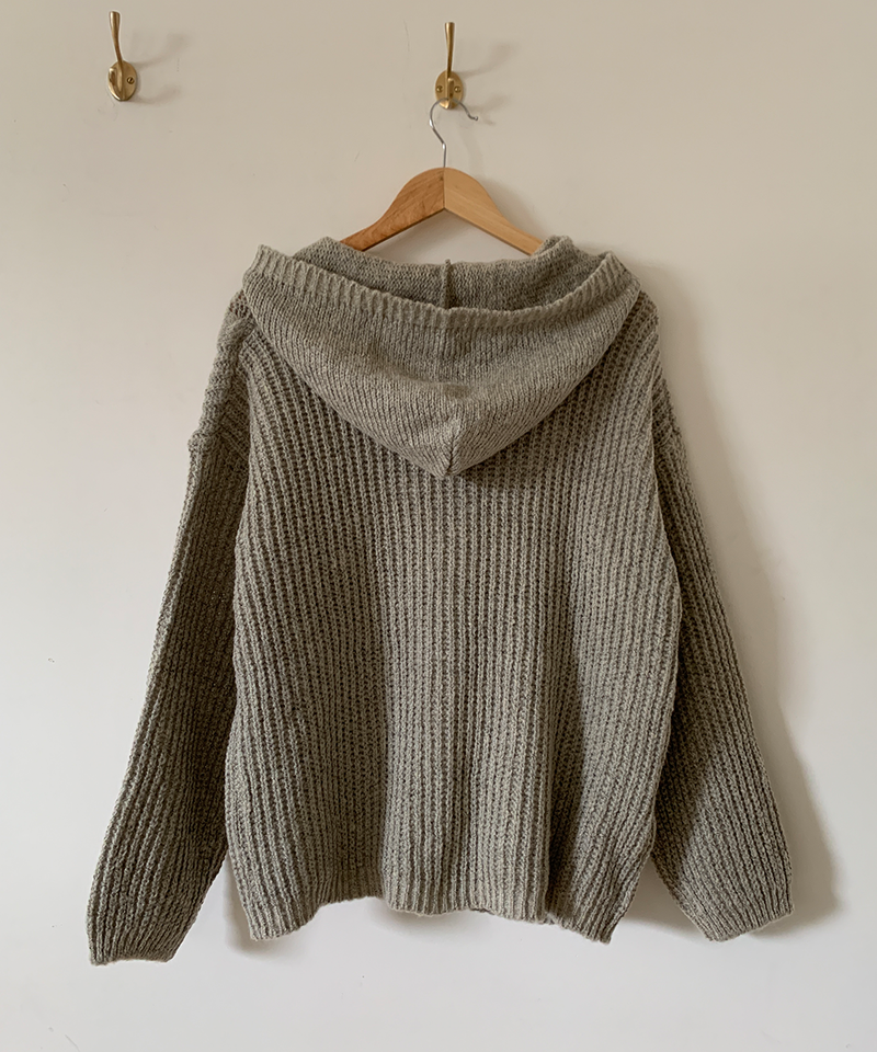 Tteokbokki hoodie cardigan
