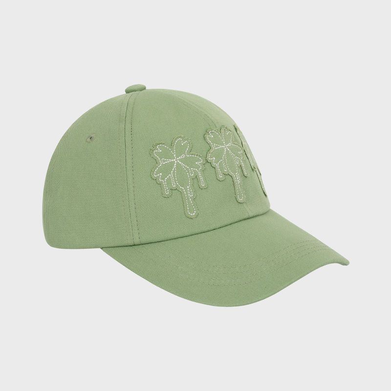 Dripping Patch Ball Cap _ Green