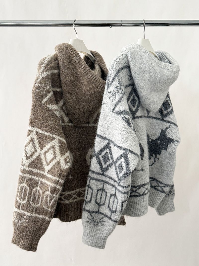 Heritage Hooded Knit Zip-Up