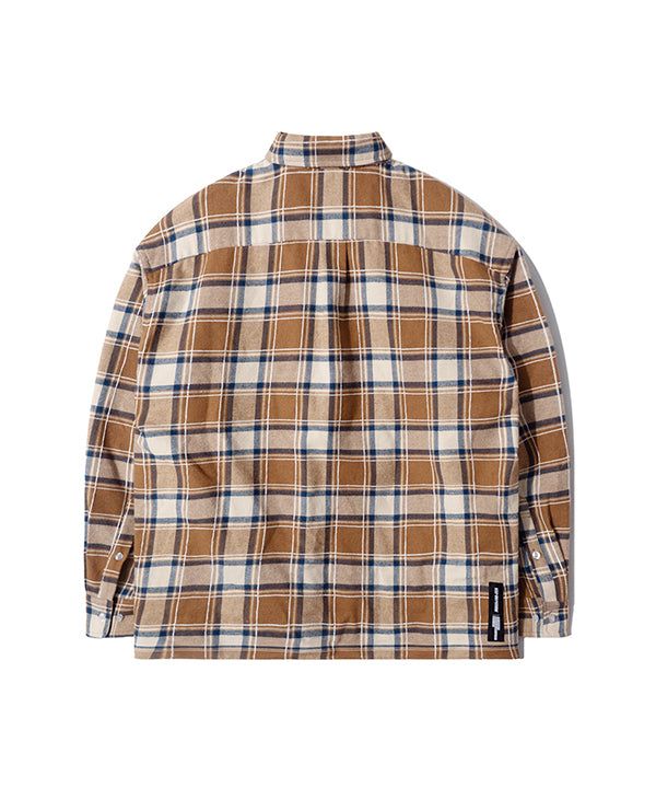 LB Rustic Core Flannel Check Shirt (Beige)