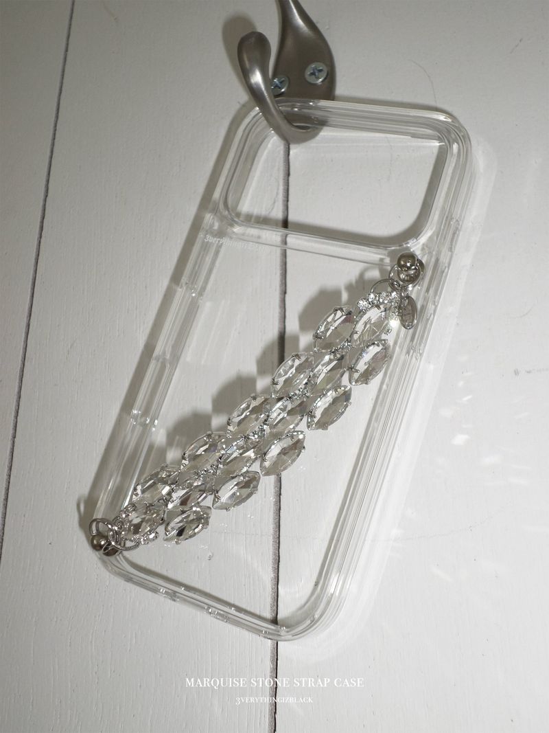Marquise stone strap case