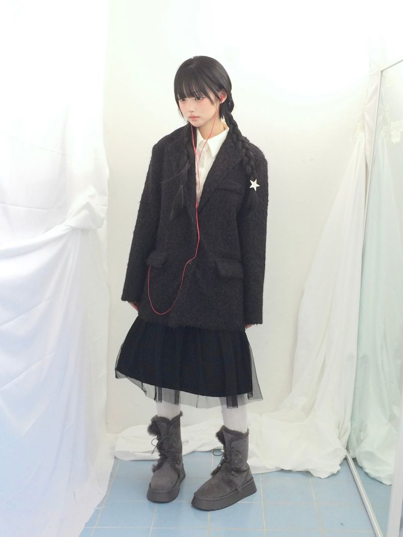 Suede Rabbit Fur Boots