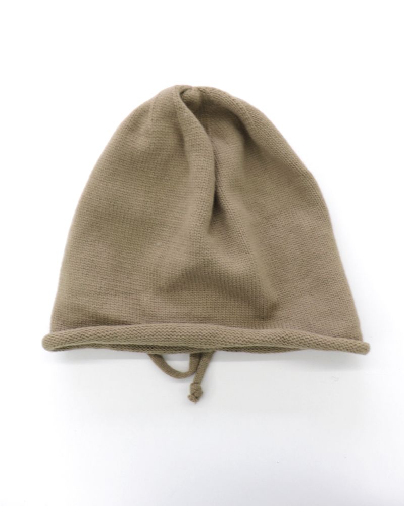 Hicot string point knit bandana beanie