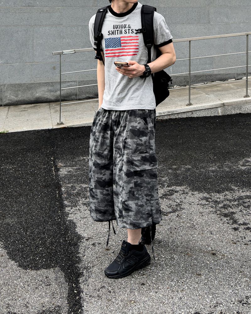 Loue American Flag Ringer Muscle Tee