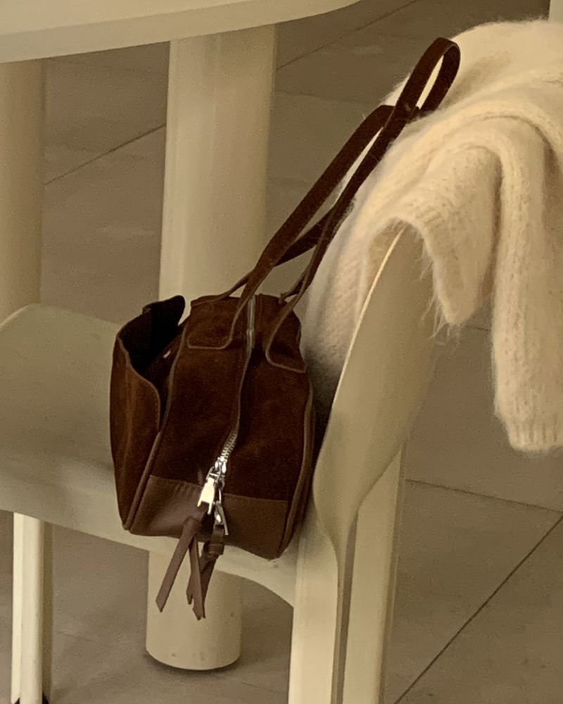 Lougent Suede Shoulder Bag
