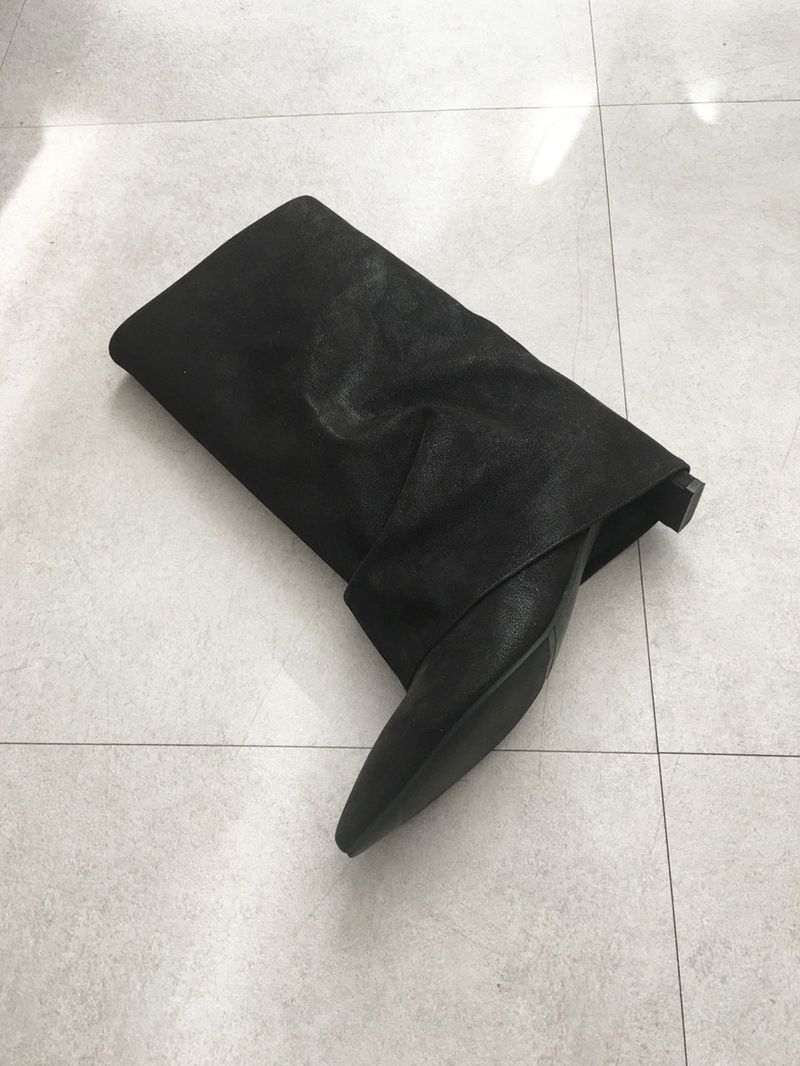 Stiletto warmer wrinkle boots