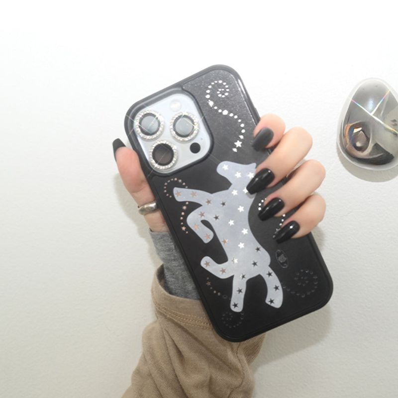 [MADE] starry pony case (black)