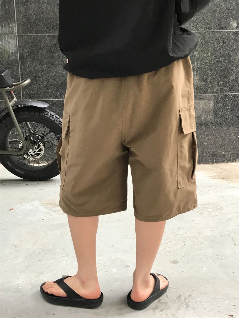 LAUREL POLY BERMUDA HALF PANTS (4color)