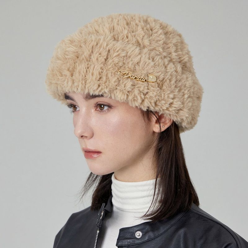 VARZAR（バザール）の「VARZAR Safety Pin Fur Beanie / Beige（Hats）」