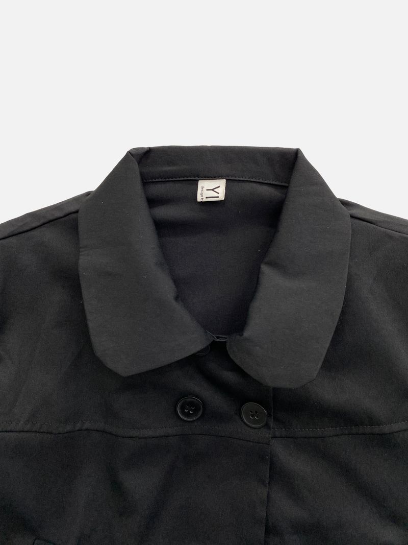 Moment button collar blouse (2c)