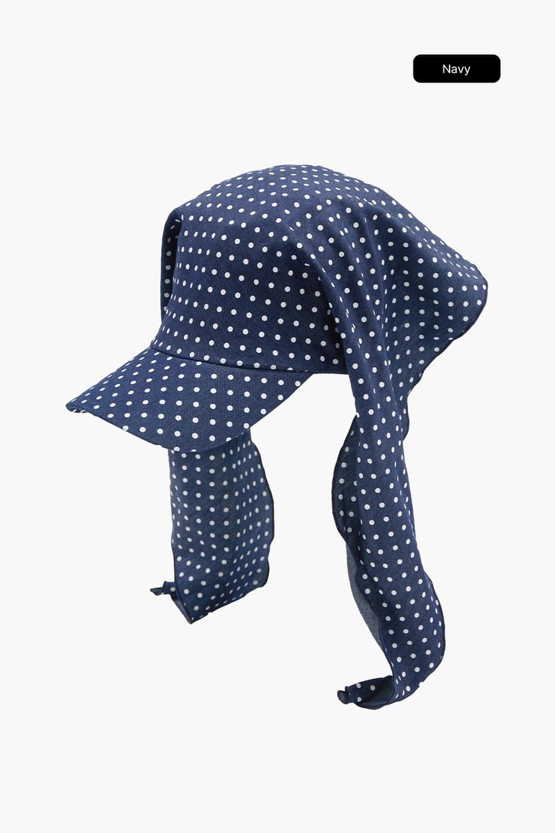 Mireo dot scarf cap