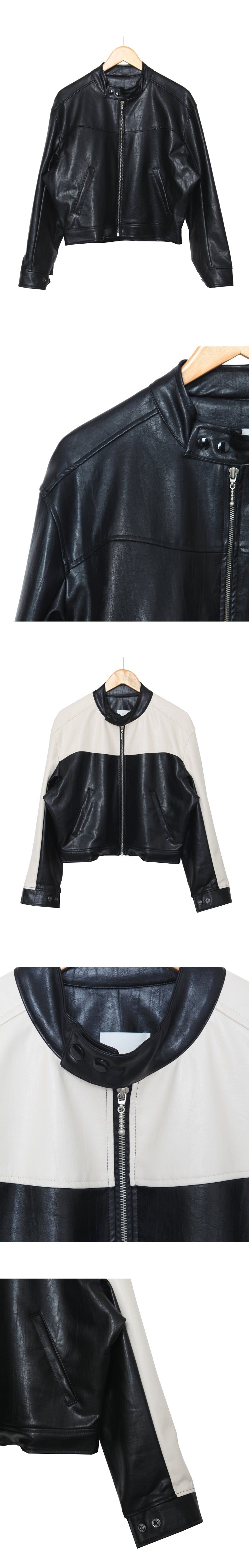 Racing Crop Leather Jacket