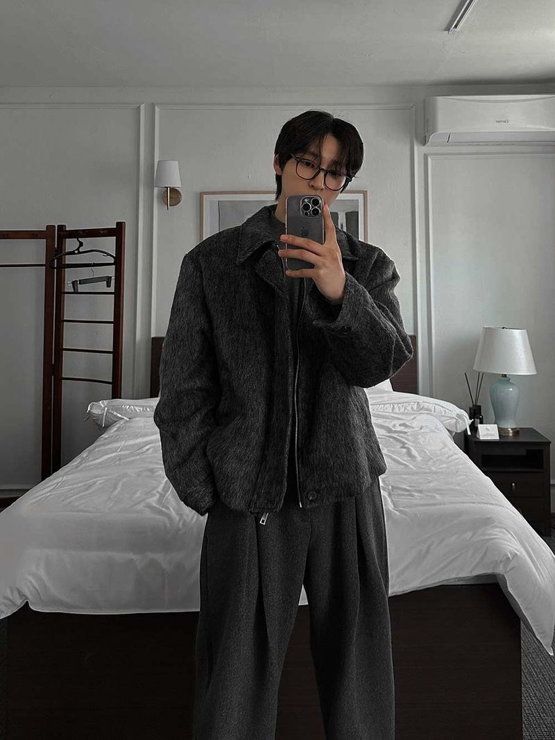 A Nock Mohair Wool Jacket (3color)