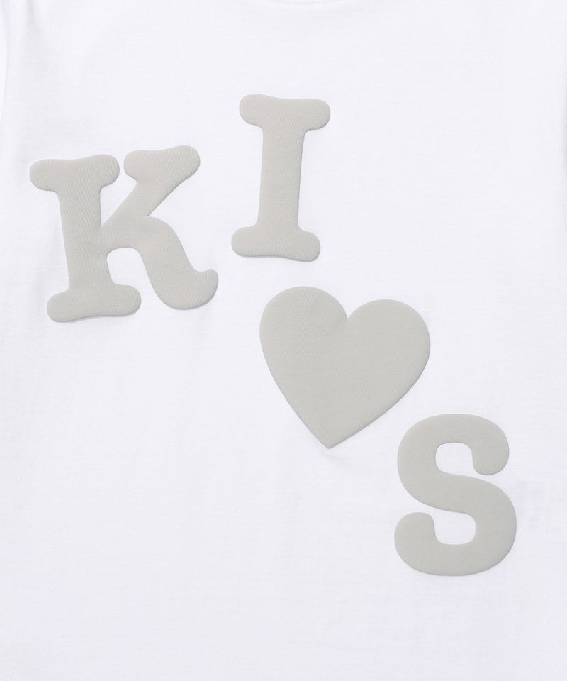 Messy Kiss Logo Tee White (KIB6MFT504A)