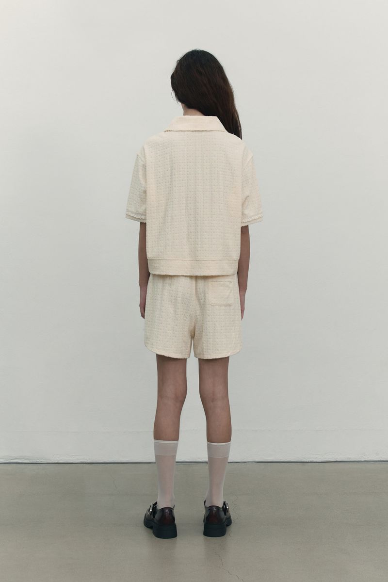 BANDING TERRY SHORT PANTS [IVORY]