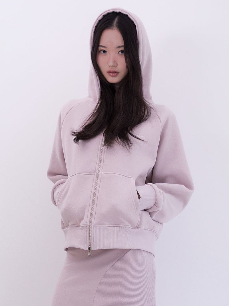Innermuseum（インナーミュージアム）の「Raglan 2way Hood Zip-up (PINK)（Tops）」