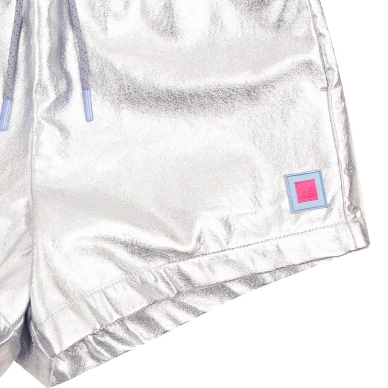SILVER SHORT PANTS (FOR WOMAN)_SYS2PT53SL