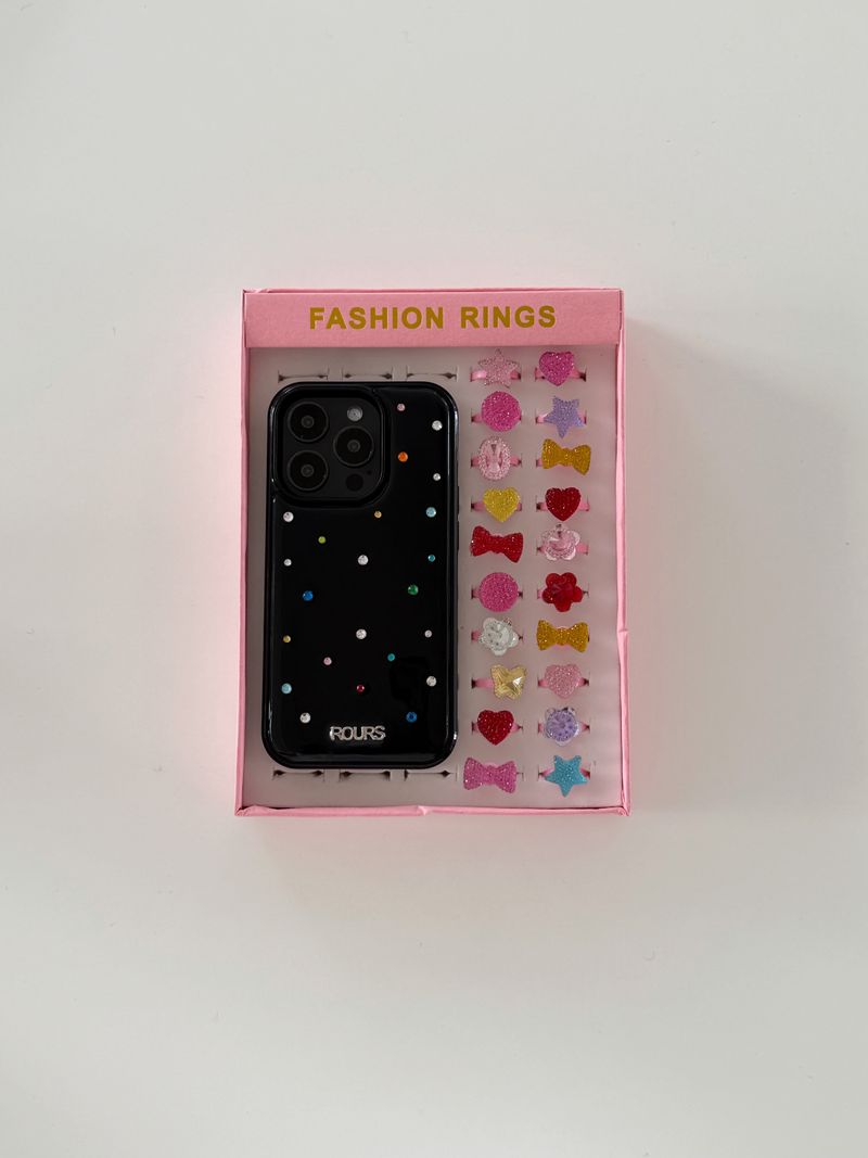 cubic color case (black)