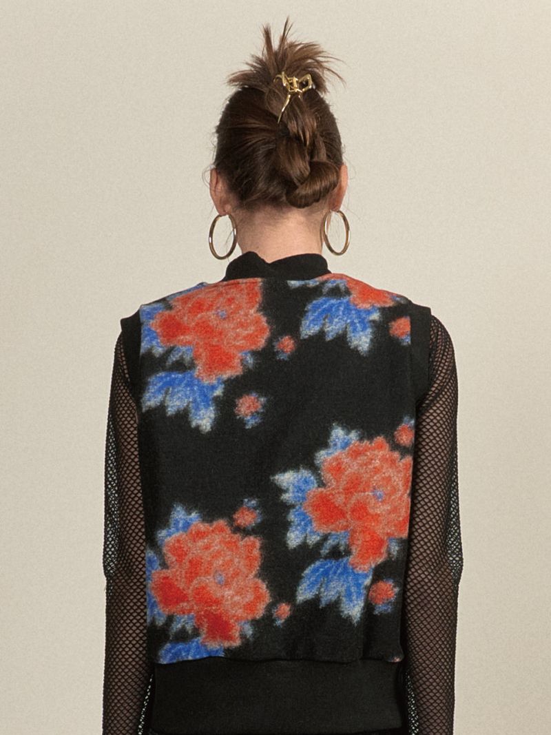 VINTAGE FLOWER WOOL VEST