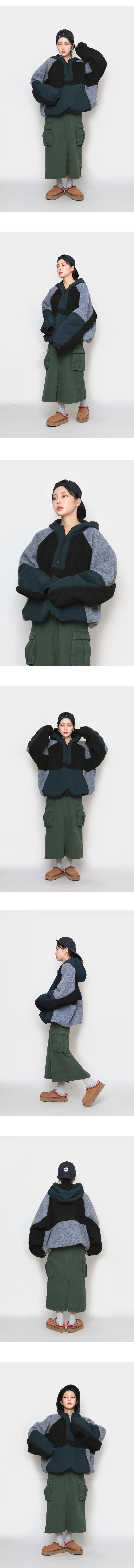 open cargo long skirt