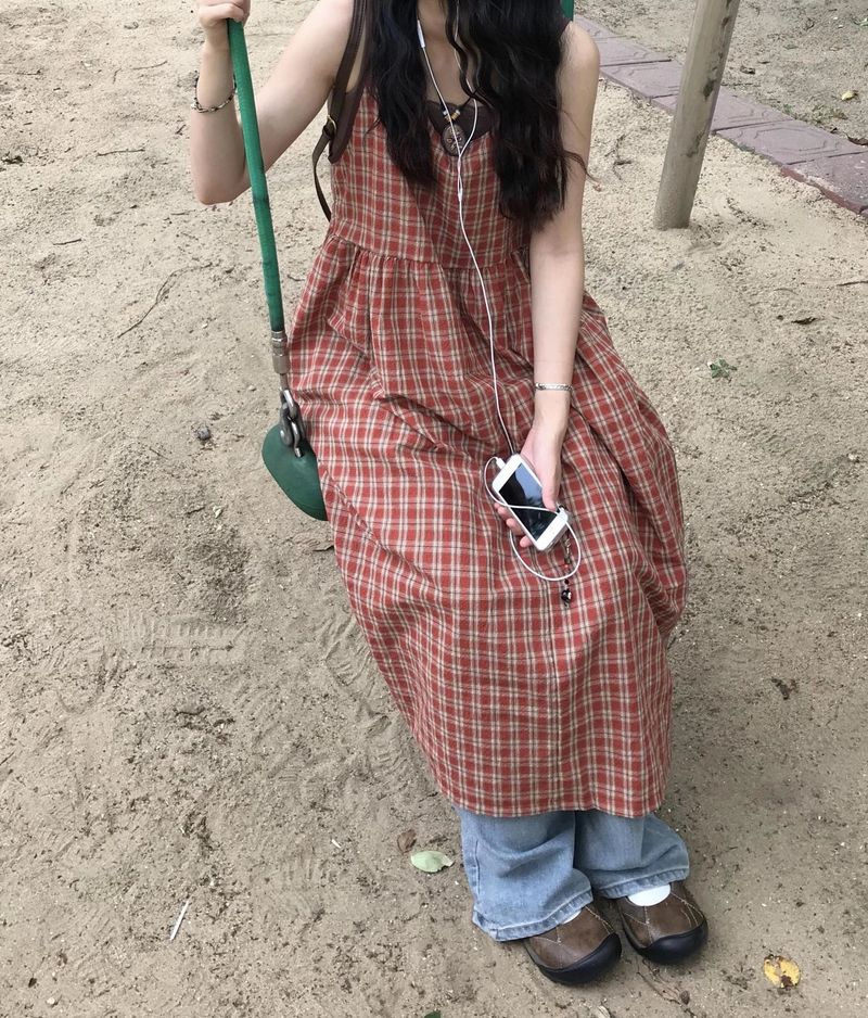 seezul（シーズル）の「hiyoko check ops（Dresses）」