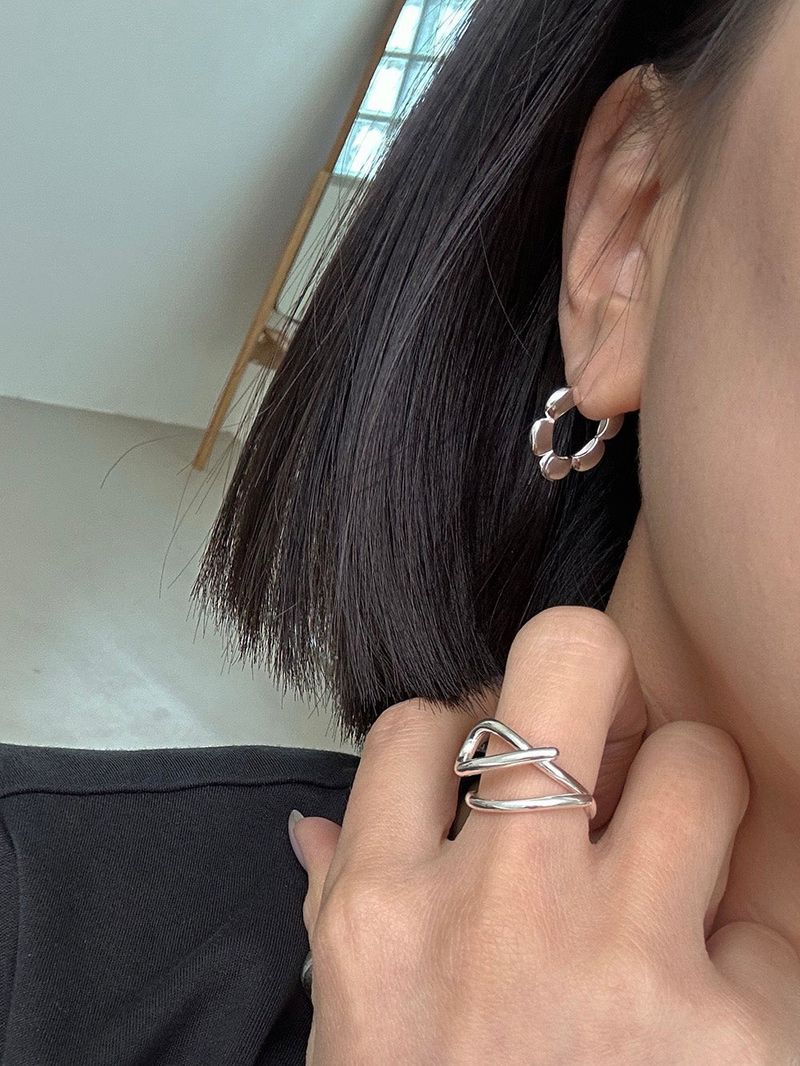 [925silver] Flower pattern earring