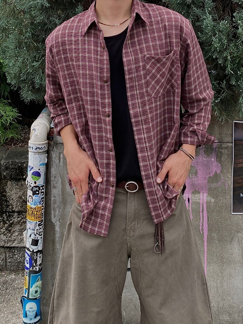 SSROOM(エスエスルーム)の「Western Check Long-Sleeve Shirt 2C(Tops)」