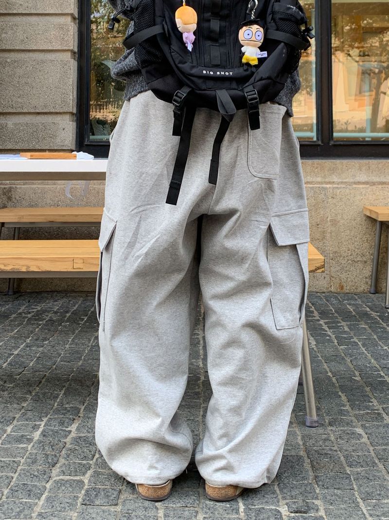 ベーシックオーバーヘンリーネックニット