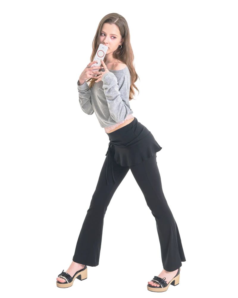 BELLE SKIRT-PANTS [BLACK]
