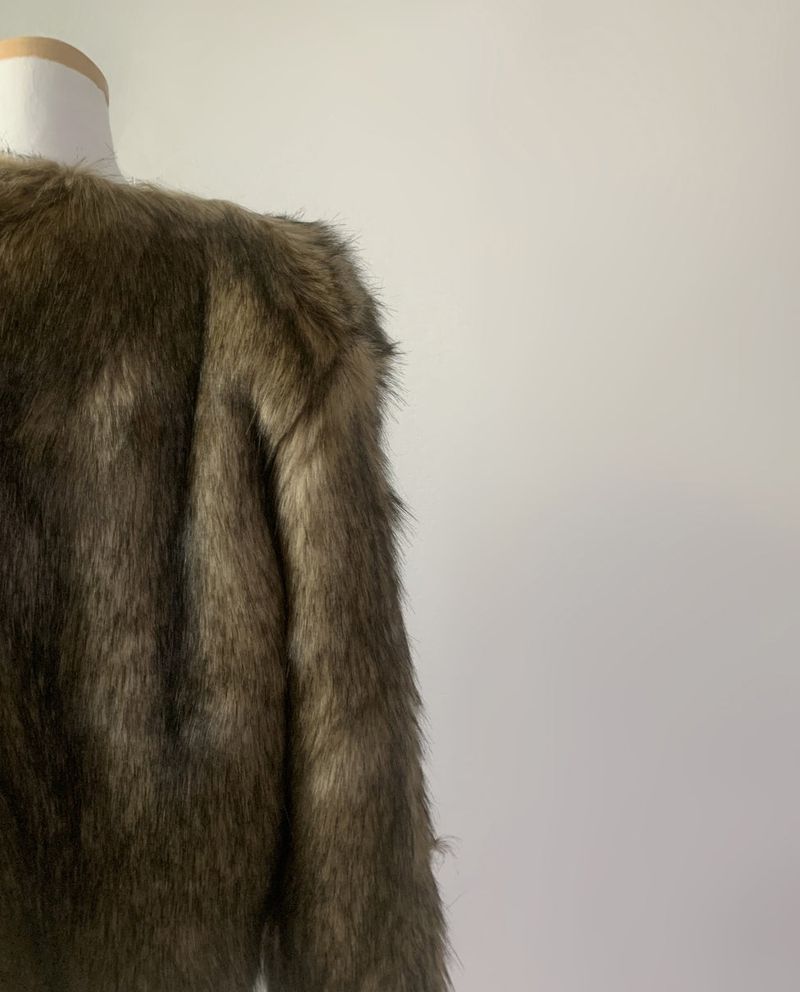 Rokina Eco Fur Jacket (Brown)
