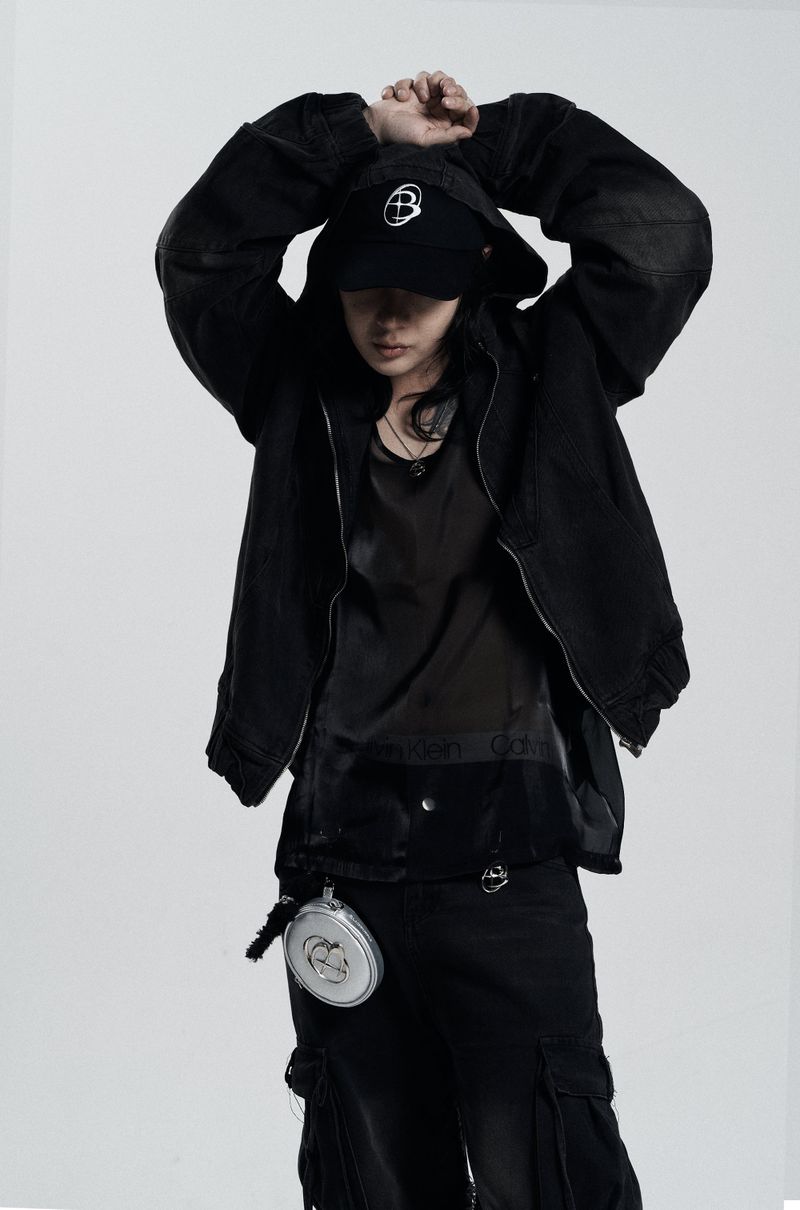 Logo symbol ball cap - black