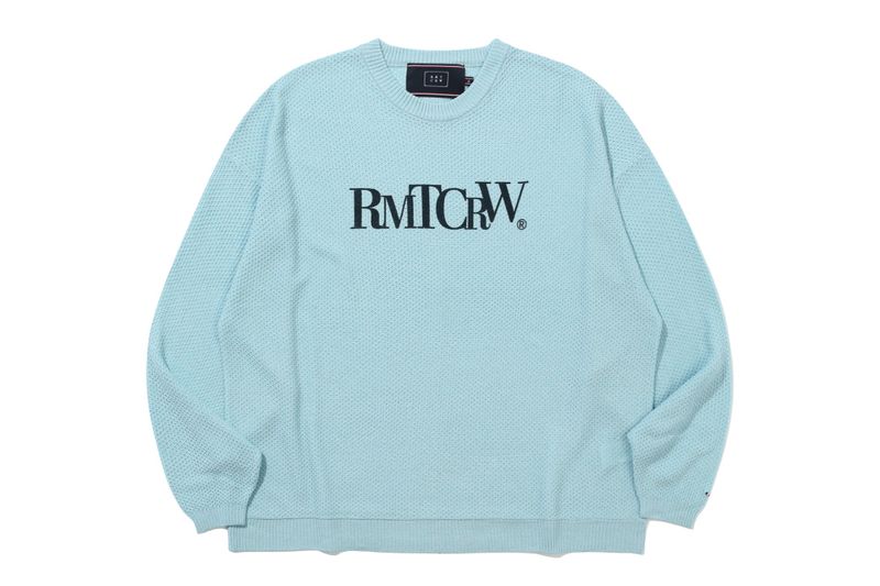 PUNCHING KNIT LONG SLEEVE_SKY BLUE